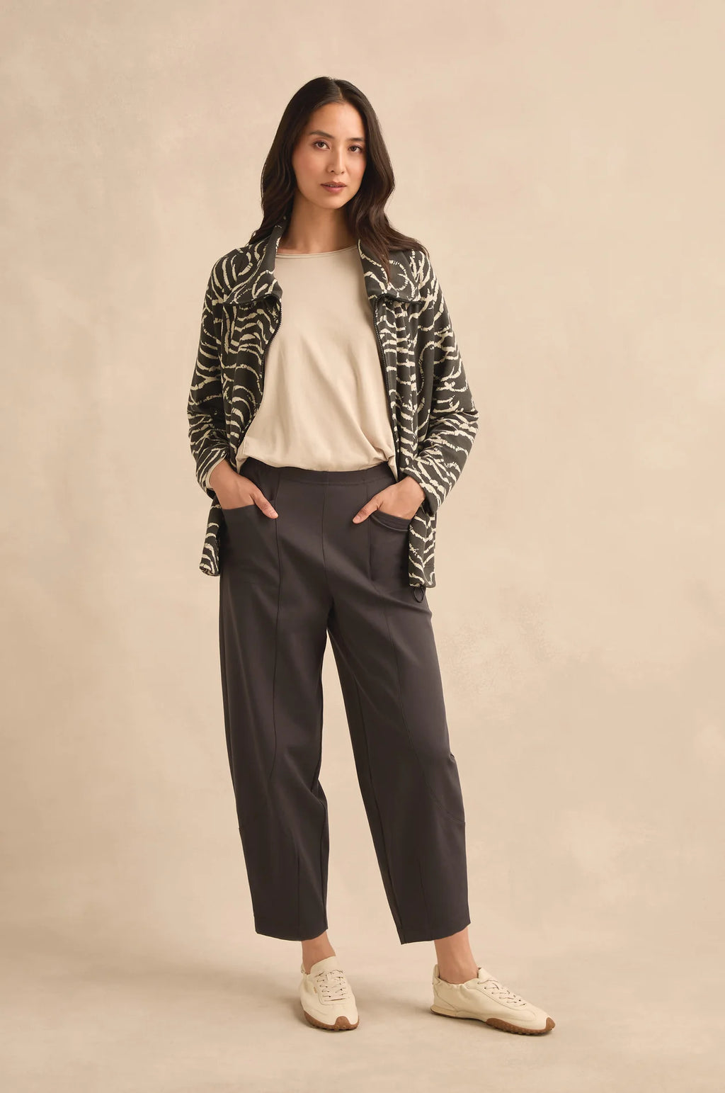 picture of Sahara Ponte Bubble Trouser - Slate - Number Two - womens - fashion - clothing - Sahara 1