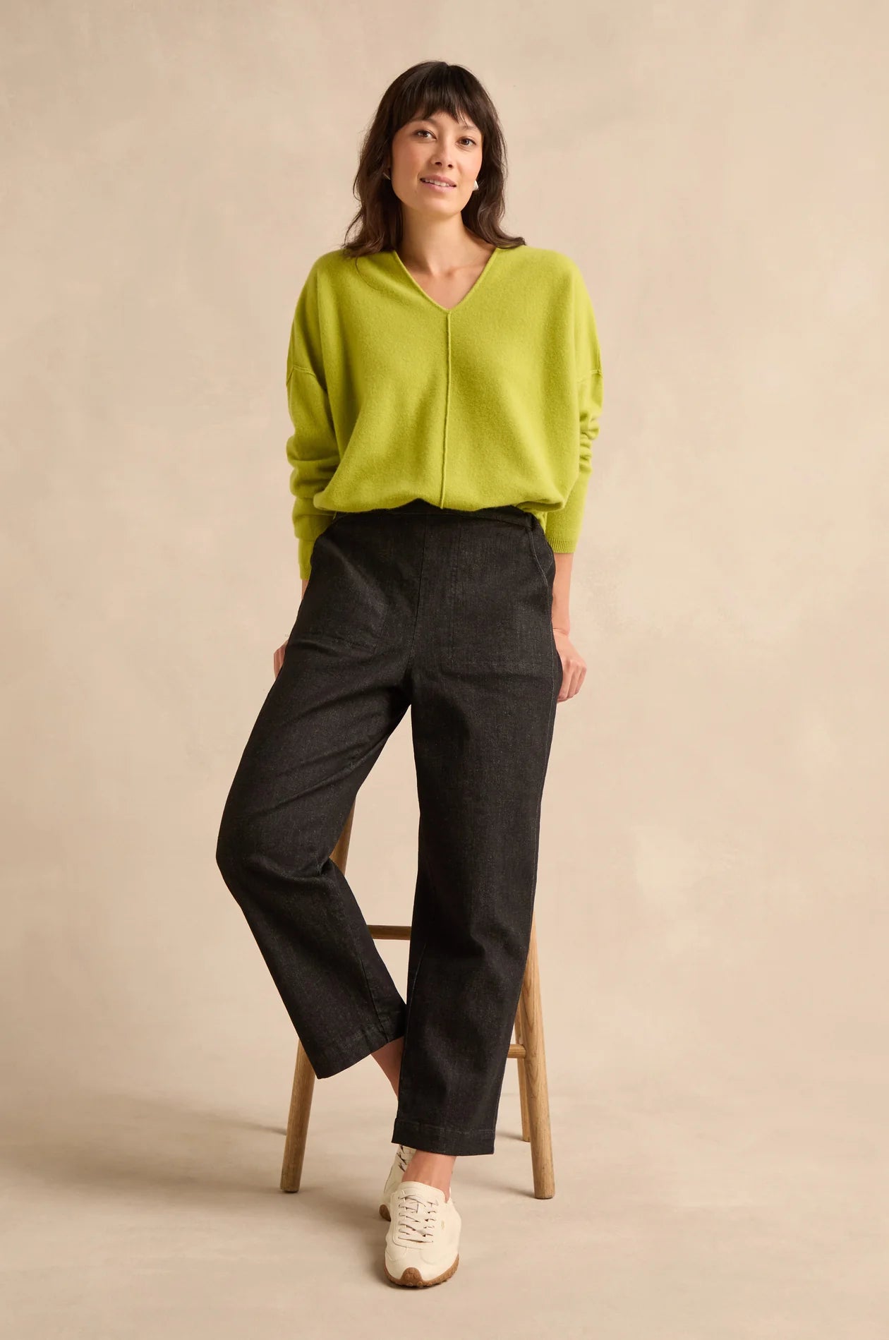 picture of Sahara Stretch Denim Straight Trouser - Black - Number Two - womens - fashion - clothing - Sahara 1