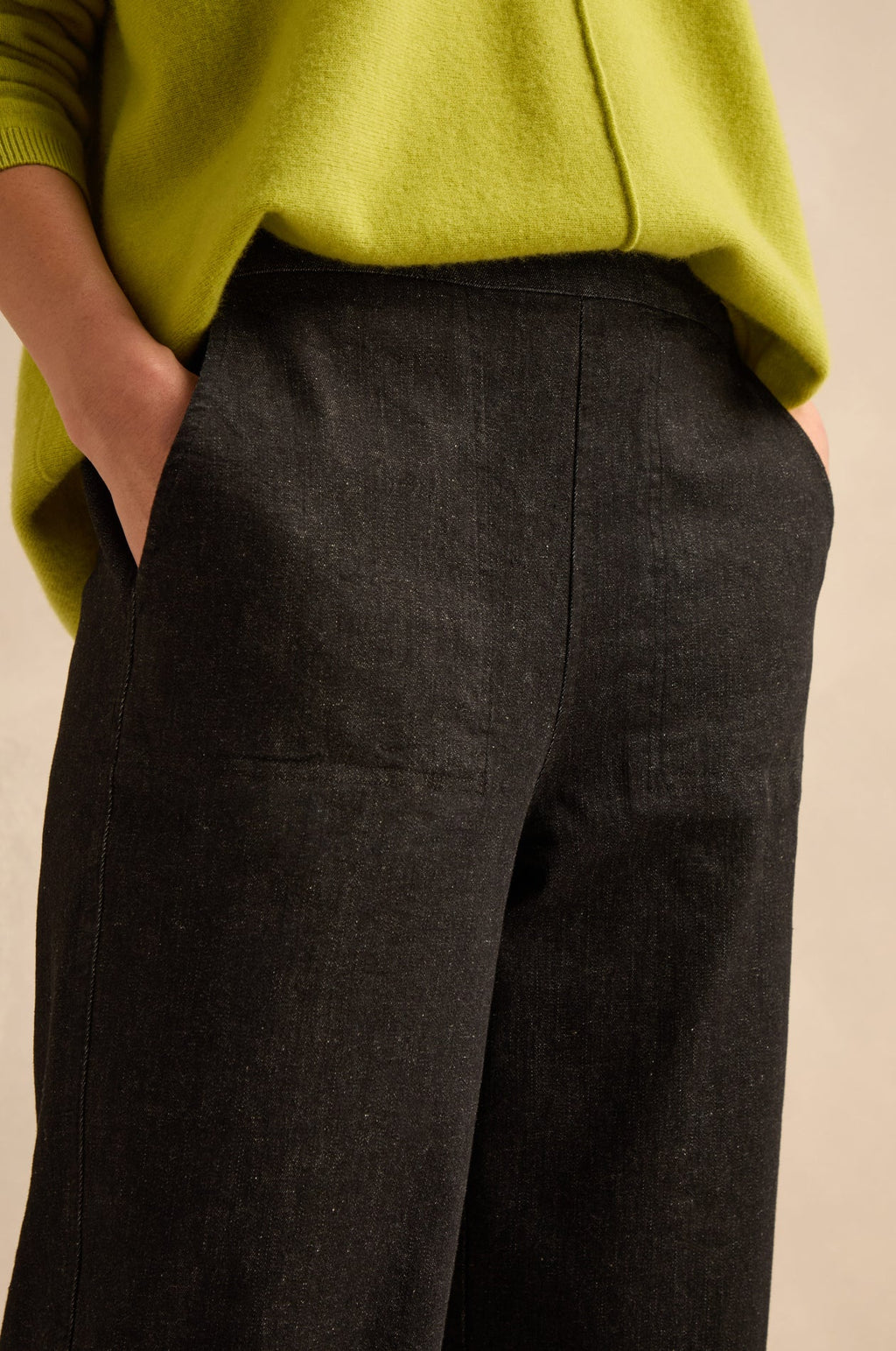 picture of Sahara Stretch Denim Straight Trouser - Black - Number Two - womens - fashion - clothing - Sahara 3