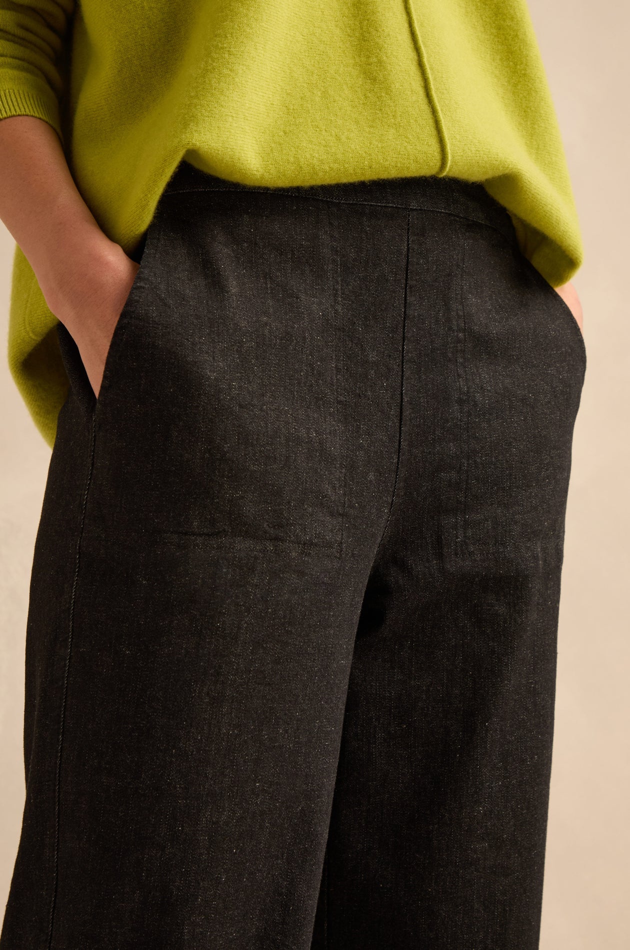picture of Sahara Stretch Denim Straight Trouser - Black - Number Two - womens - fashion - clothing - Sahara 3