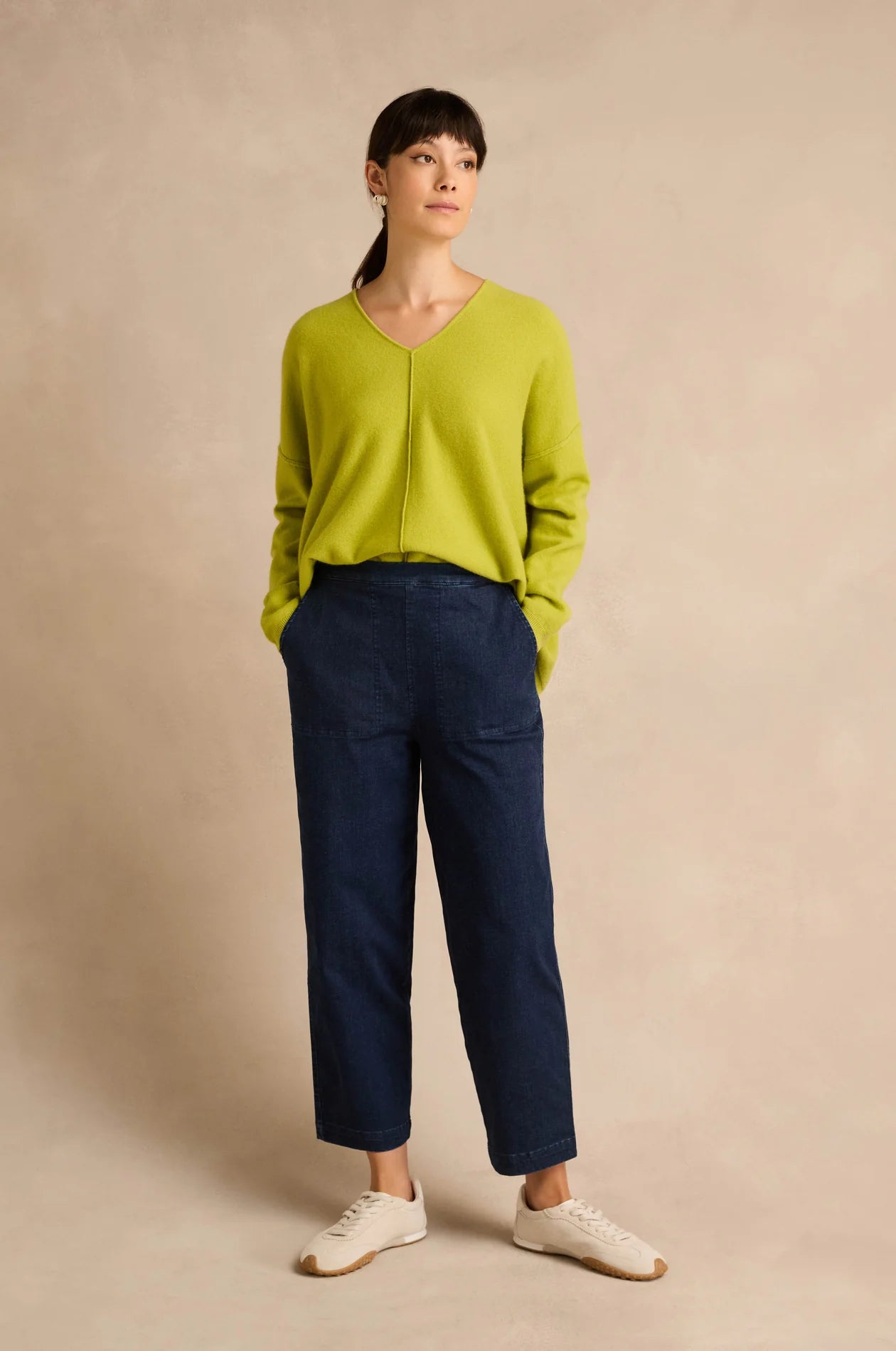 picture of Sahara Stretch Denim Straight Trouser - Denim - Number Two - womens - fashion - clothing - Sahara 1