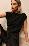 picture of Yaya Sleeveless Sweater with Knot Detail & Sequins - Number Two - womens - fashion - clothing - Yaya 1