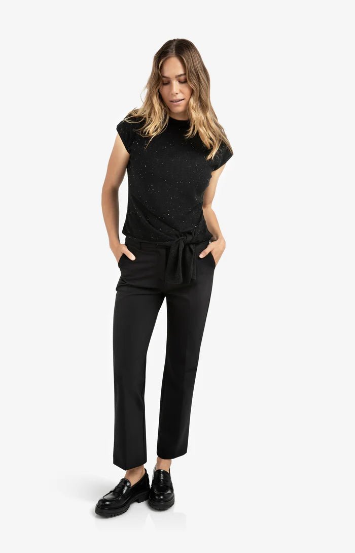 picture of Yaya Sleeveless Sweater with Knot Detail & Sequins - Number Two - womens - fashion - clothing - Yaya 3