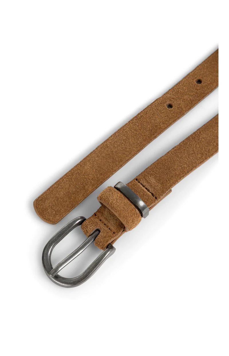 picture of Yaya Suede Belt with Metal Buckle - Tan Brown - Number Two - womens - fashion - accessories - Yaya 2