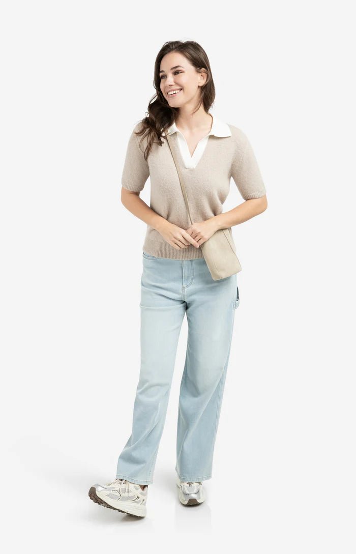 picture of Yaya Suede Phone Bag - Sandstone Beige - Number Two - womens - fashion - accessories - Yaya 3