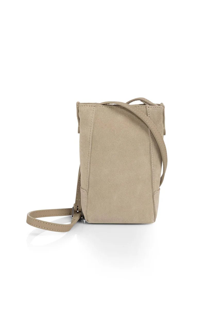 picture of Yaya Suede Phone Bag - Sandstone Beige - Number Two - womens - fashion - accessories - Yaya 1