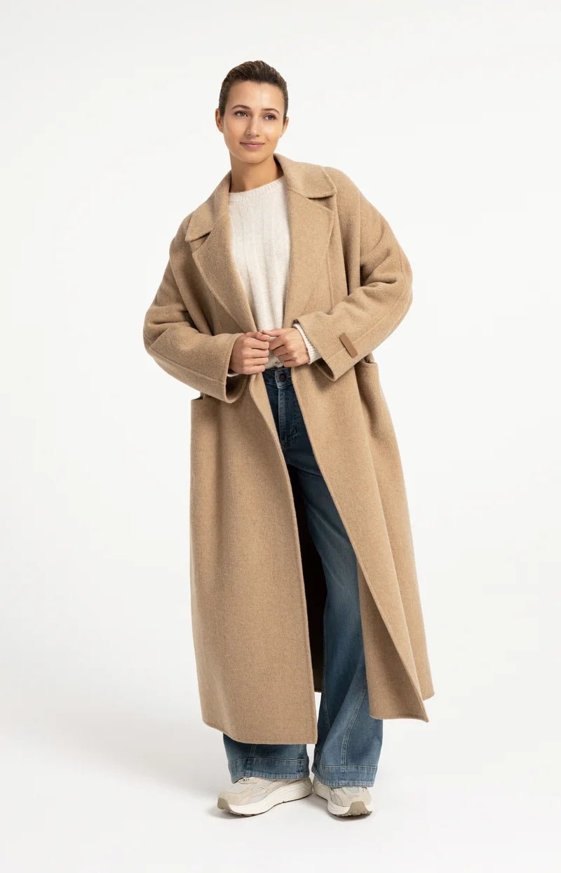picture of Yaya Sweater With Batwing Sleeves Drawcord Hem - Off White Melange - Number Two - womens - fashion - clothing - Yaya 8