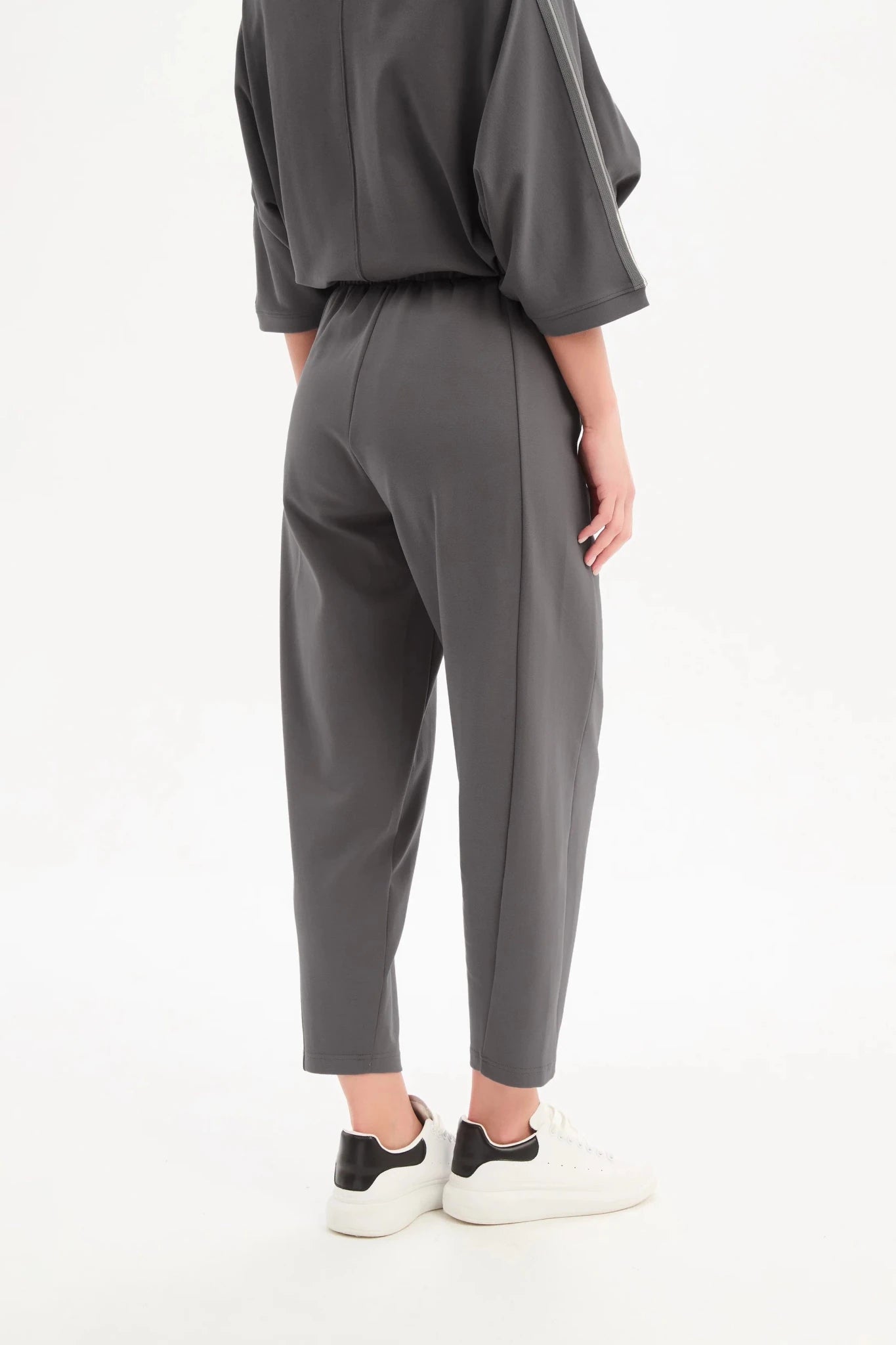 picture of Tirelli Barrel Leg Jersey Pant - Graphite - Number Two - womens - fashion - clothing - Tirelli 2