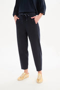 picture of Tirelli Barrel Leg Jersey Pant - Navy - Number Two - womens - fashion - clothing - Tirelli 1