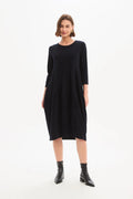 picture of Tirelli Diagonal Seam Knit Dress - Navy - Number Two - womens - fashion - clothing - Tirelli 1