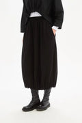 picture of Tirelli Jersey Pin Tuck Hem Skirt - Black - Number Two - womens - fashion - clothing - Tirelli 1