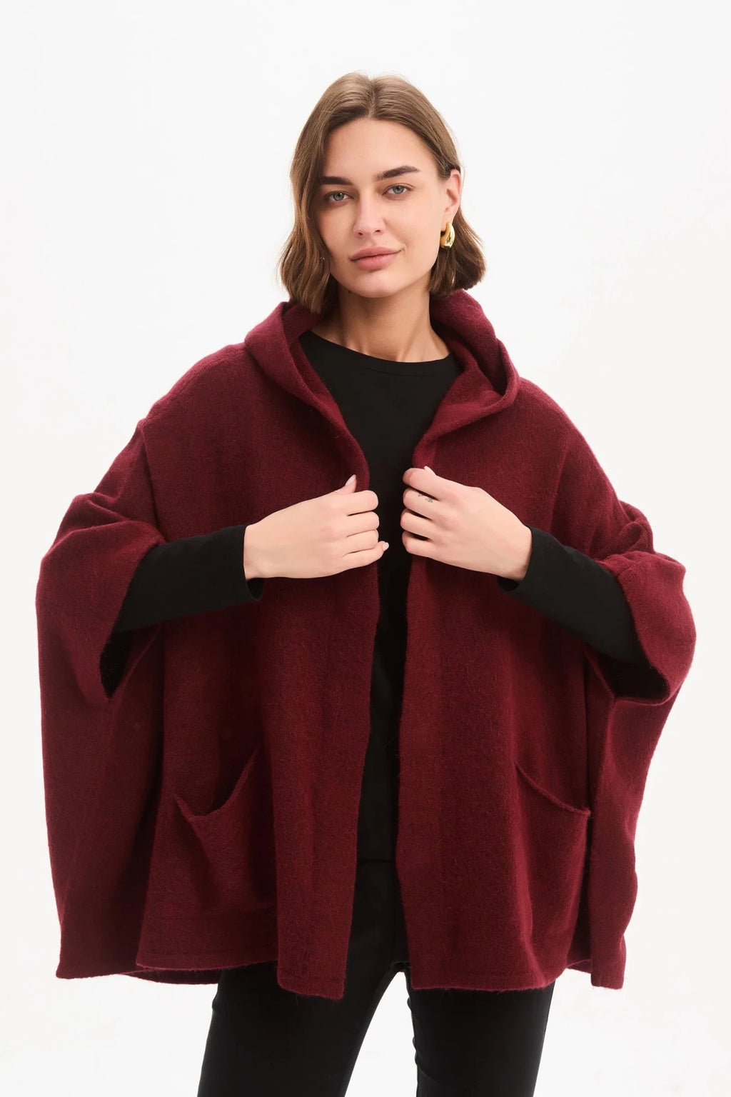 picture of Tirelli Magnetic Closure Cardigan - Wine - Number Two - womens - fashion - clothing - Tirelli 2