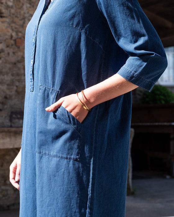 Bibico Tara Shirt Dress Textured Denim