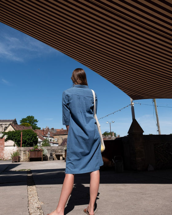 Bibico Tara Shirt Dress Stripe Denim