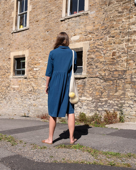 Bibico Bea Shirt Dress Textured Denim
