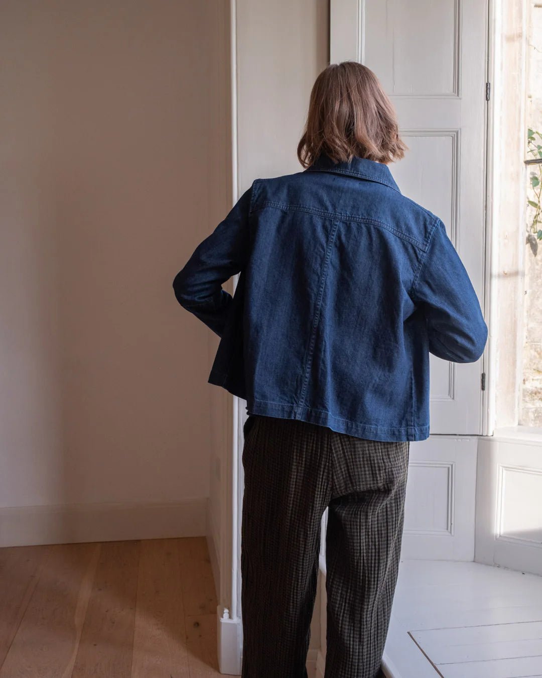 picture of Bibico Maya Relaxed Jacket - 9oz Denim - Number Two - womens - fashion - clothing - Bibico 3
