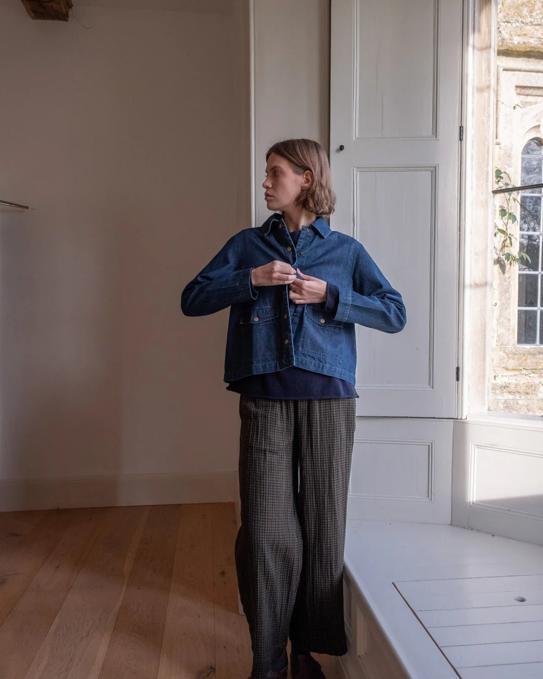 picture of Bibico Maya Relaxed Jacket - 9oz Denim - Number Two - womens - fashion - clothing - Bibico 2