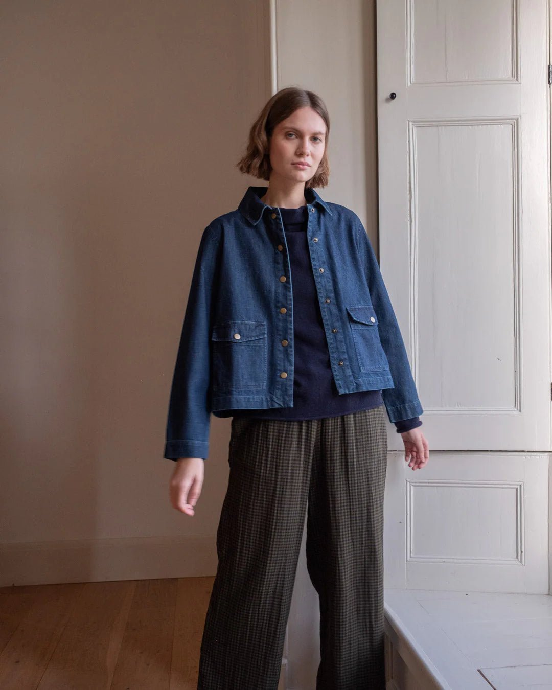 picture of Bibico Maya Relaxed Jacket - 9oz Denim - Number Two - womens - fashion - clothing - Bibico 5