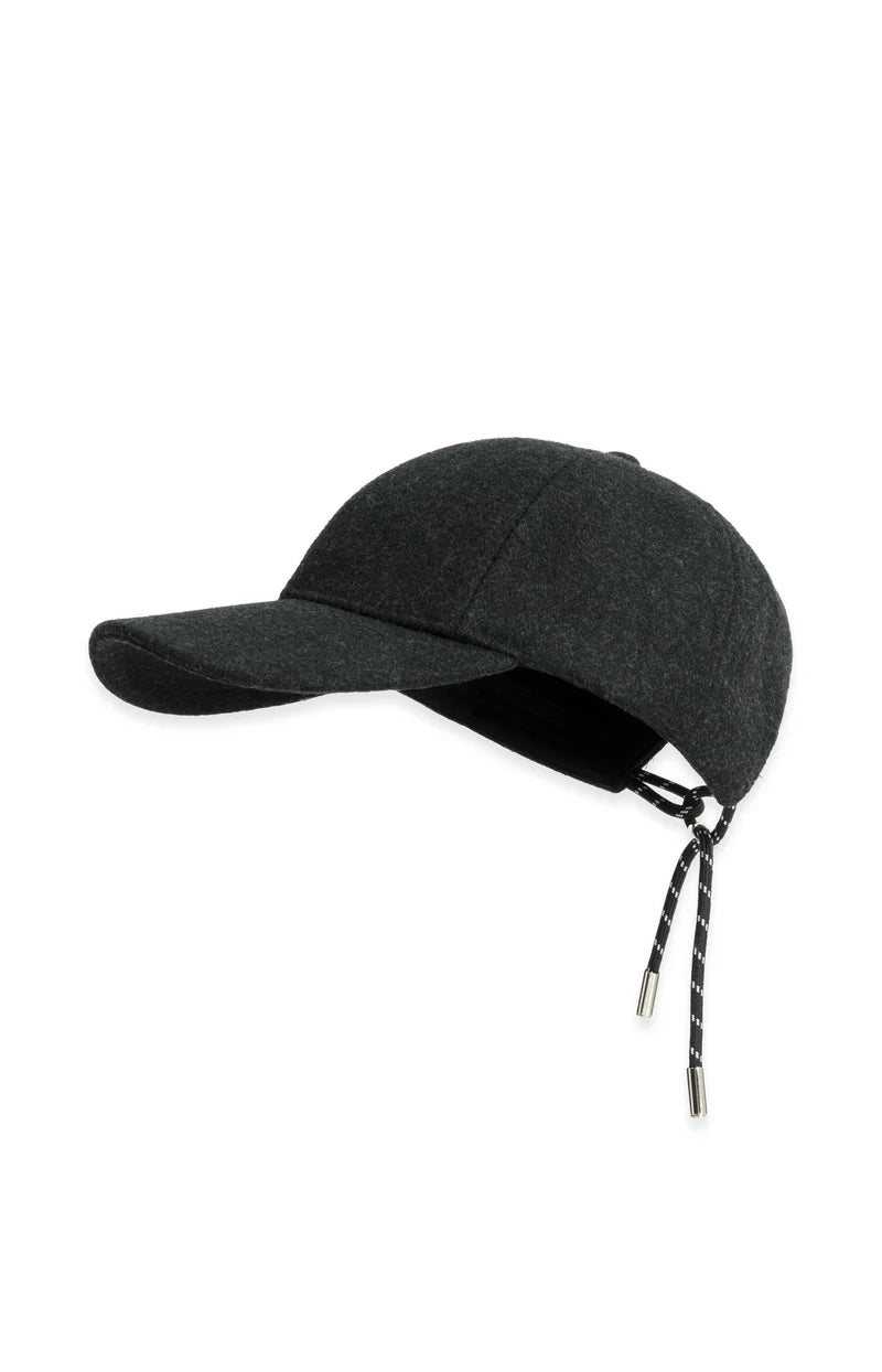 picture of Yaya Wool Cap with Adjustable Strings- Hole Black - Number Two - womens - fashion - accessories - Yaya 1
