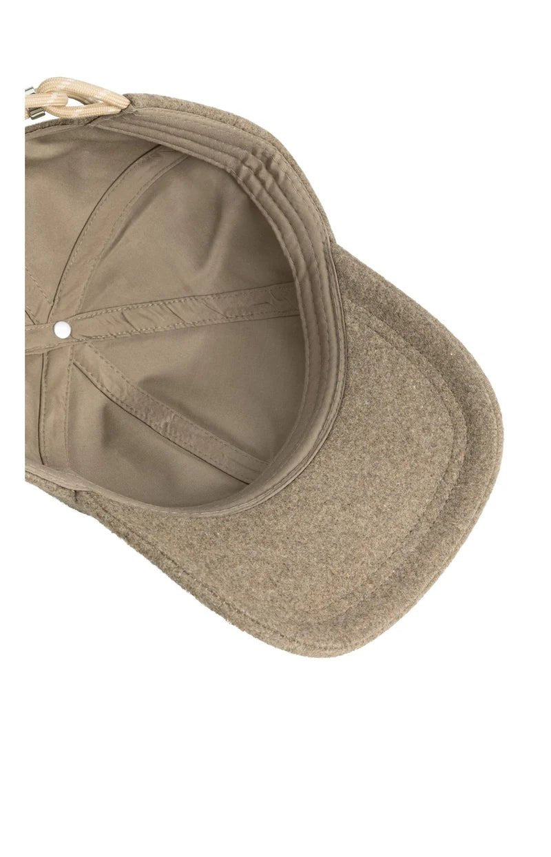 picture of Yaya Wool Cap with Adjustable Strings - Pure Cashmere Grey - Number Two - womens - fashion - accessories - Yaya 6