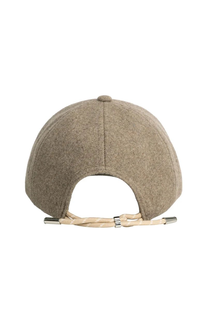 picture of Yaya Wool Cap with Adjustable Strings - Pure Cashmere Grey - Number Two - womens - fashion - accessories - Yaya 4