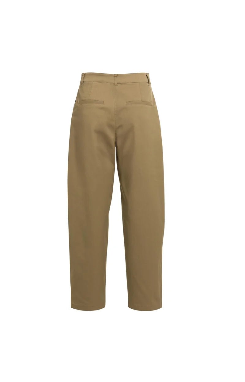 picture of Yaya Barrel Trousers - Teak Brown - Number Two - womens - fashion - clothing - Yaya 7