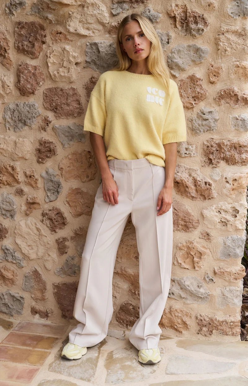 picture of Yaya Woven Wide Leg Trousers - Kit Beige - Number Two - womens - fashion - clothing - Yaya 3