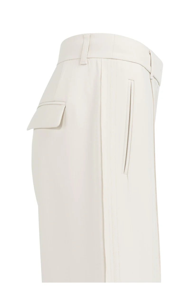 picture of Yaya Woven Wide Leg Trousers - Kit Beige - Number Two - womens - fashion - clothing - Yaya 5