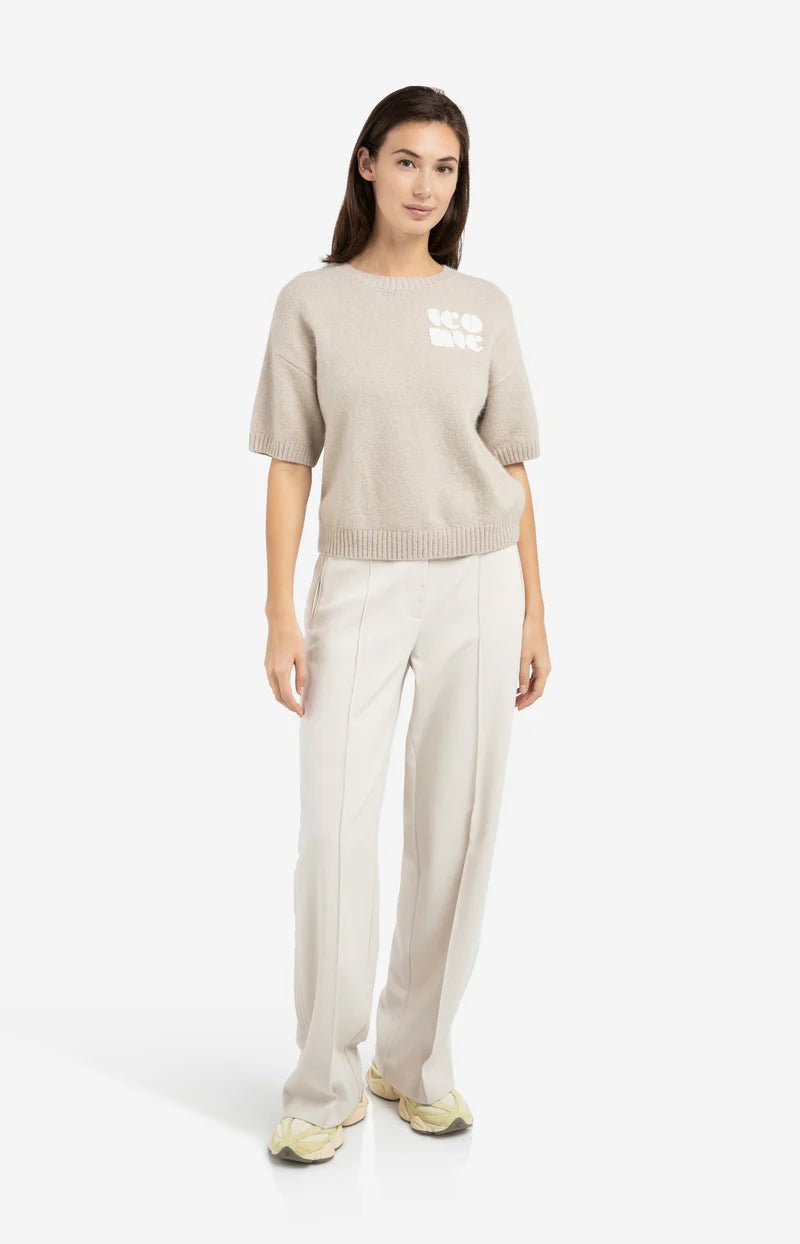 picture of Yaya Woven Wide Leg Trousers - Kit Beige - Number Two - womens - fashion - clothing - Yaya 2