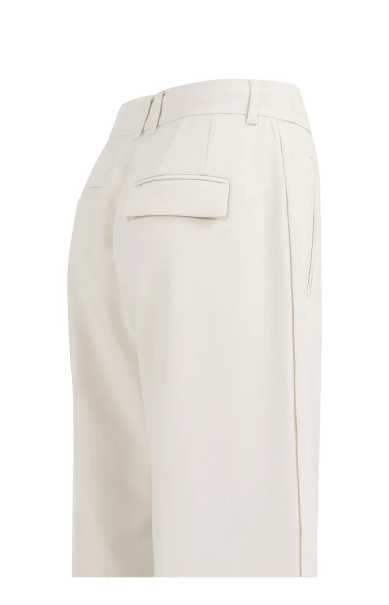 picture of Yaya Woven Wide Leg Trousers - Kit Beige - Number Two - womens - fashion - clothing - Yaya 7