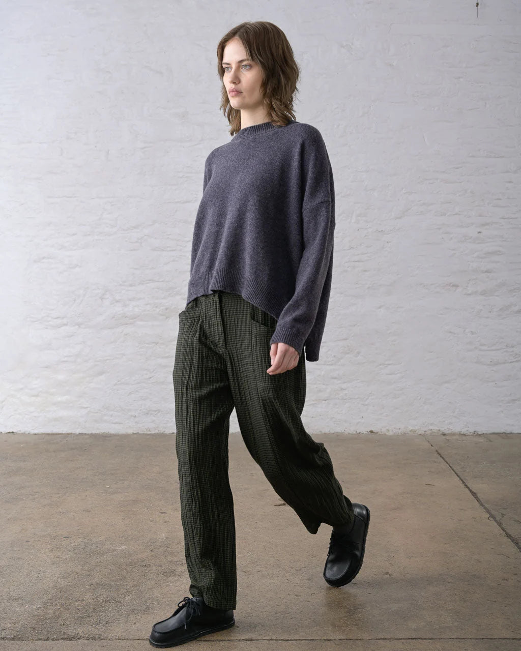 Bibico Lorren Trousers - Green Check