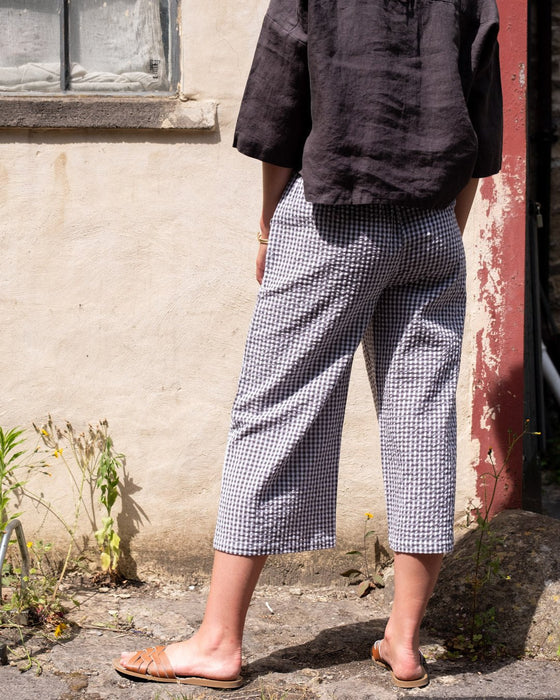 Bibico Carrie Culottes Gingham Dove Grey