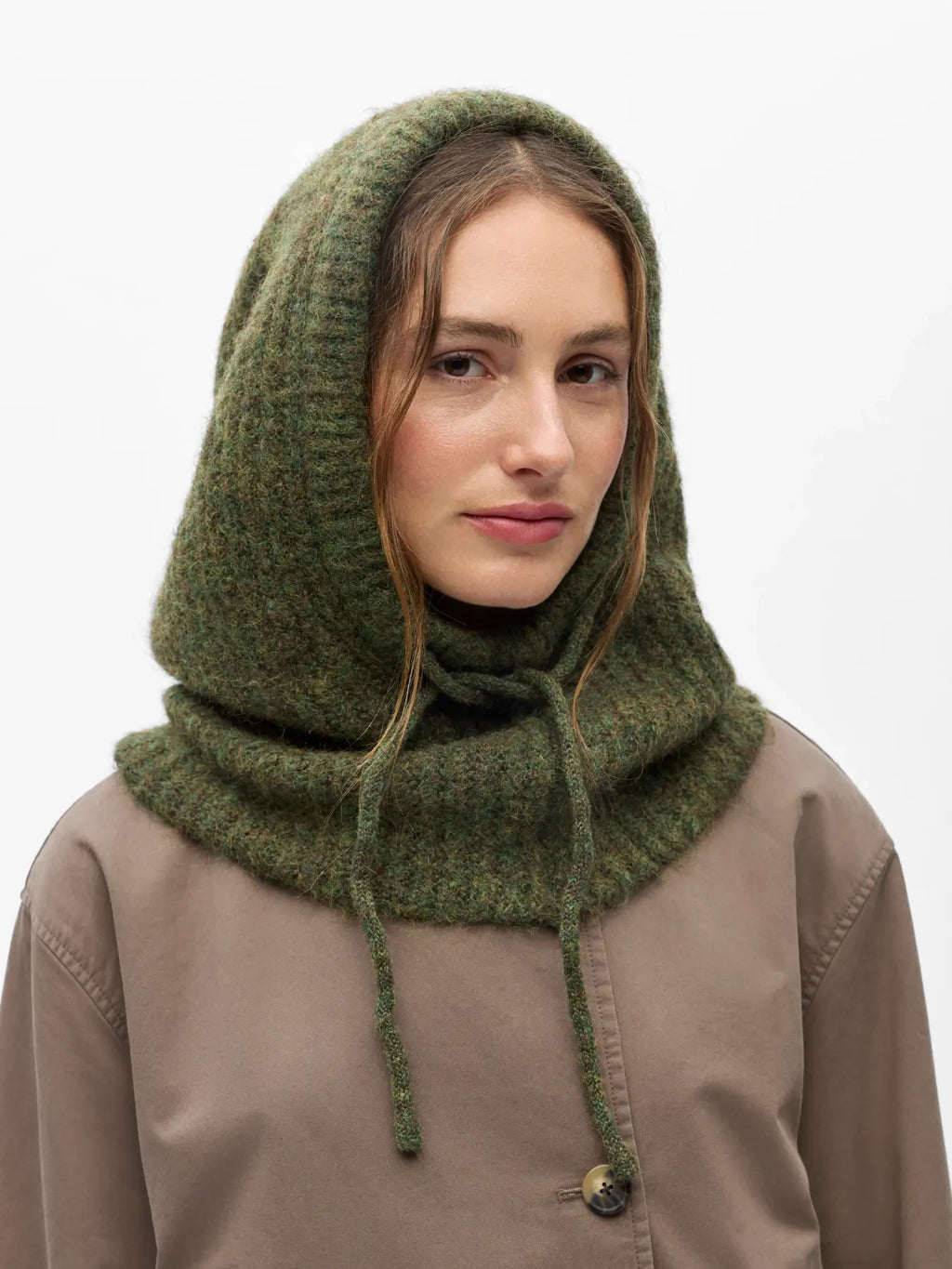 Object Milu Knit Balaclava - Duffel Bag/Melange Olive