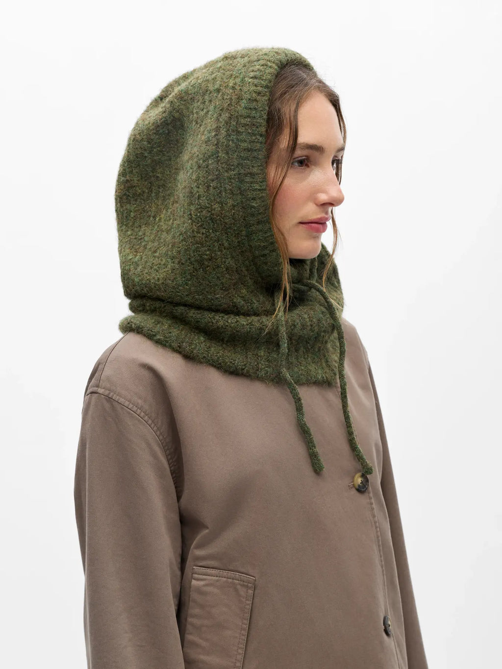 Object Milu Knit Balaclava - Duffel Bag/Melange Olive