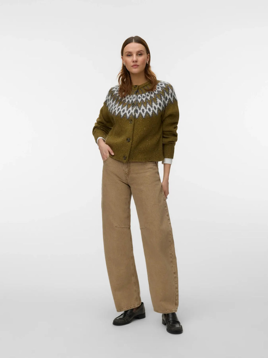 Aware Dove LS Knit Cardigan - Capulete Olive/Norwegian