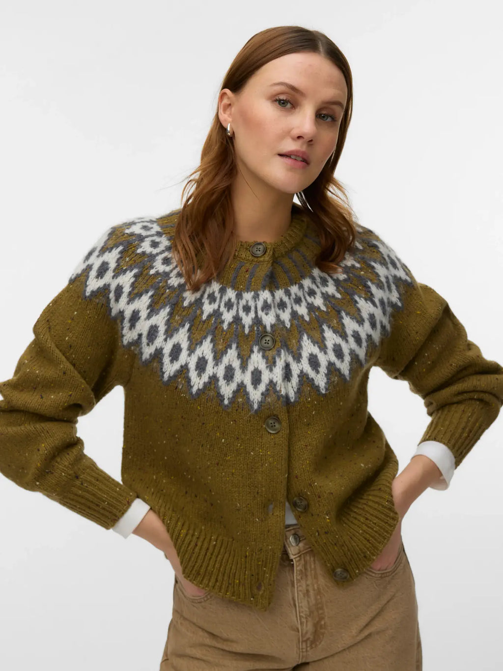 Aware Dove LS Knit Cardigan - Capulete Olive/Norwegian