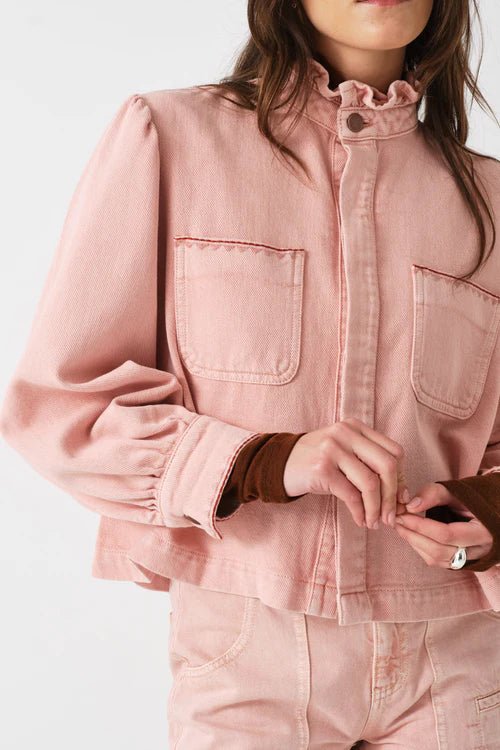 picture of Seventy + Mochi Ziggy Cropped Jacket - Peony Pink - Number Two - womens - fashion - clothing - Seventy + Mochi 4