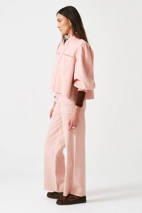 picture of Seventy + Mochi Ziggy Cropped Jacket - Peony Pink - Number Two - womens - fashion - clothing - Seventy + Mochi 5